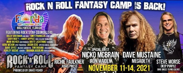 IRON MAIDEN's NICKO MCBRAIN Confirmed For November 2021 'Rock 'N' Roll Fantasy Camp' In Florida